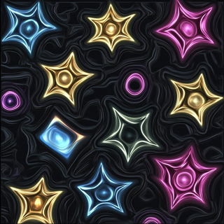 Oceanovista style, Midjourney V6.1: creative pattern composition