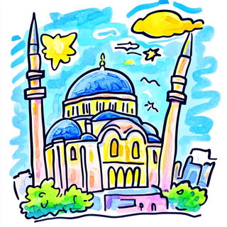 Pagodaflare style, Midjourney V6.1: bold minimalist logo design for Istanbul city municipal services