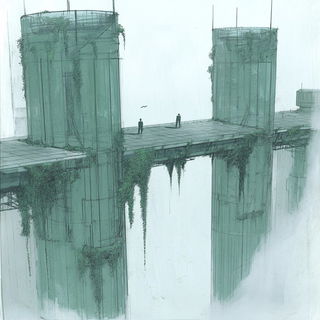 Marketmoss style, Midjourney V6.1: megacity with futuristic bioarchitecture