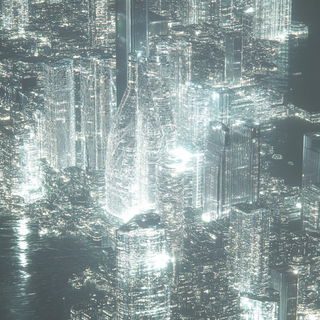 Gildedruin style, Midjourney V6.1: megacity with futuristic bioarchitecture
