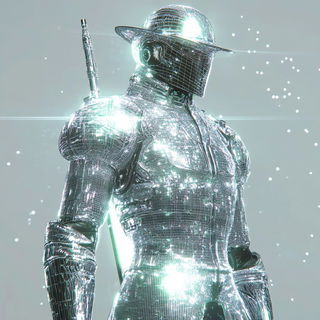 Gildedruin style, Midjourney V6.1: concept art character design of retropunk steam knight