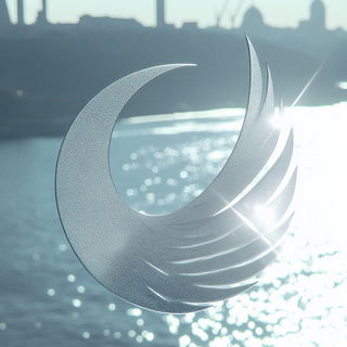 Gildedruin style, Midjourney V6.1: bold minimalist logo design for Istanbul city municipal services