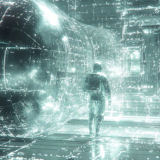 Gildedruin style, Midjourney V6.1: cinematic shot from sci-fi movie