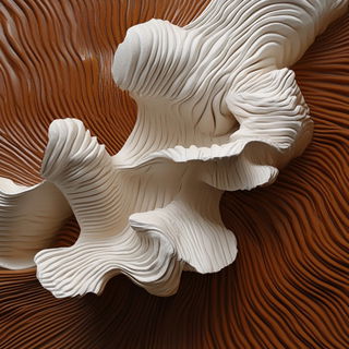 Swirlprint style, Midjourney V6.1: abstract 3D render