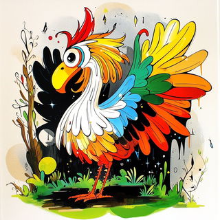 Atelier Red Crane style, Midjourney V6.1: traditional folk art