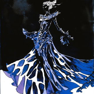 Mistengrave style, Midjourney V6.1: haute-couture fashion outfit