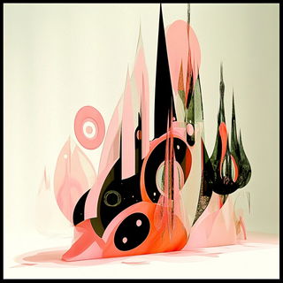 Mythengrave style, Midjourney V6.1: abstract 3D render