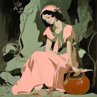 Mythengrave style, Midjourney V6.1: classical 18th-century oil painting