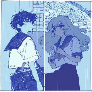 Celsylvan style, Midjourney V6.1: black-and-white manga comic strip
