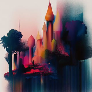 Refractionpunk style, Midjourney V6.1: retro fairy-tale illustration