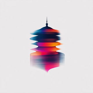 Refractionpunk style, Midjourney V6.1: bold minimalist logo design for Istanbul city municipal services