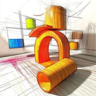 Mossway Expedition style, Midjourney V6.1: abstract 3D render