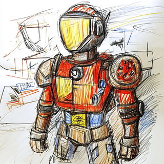 Mossway Expedition style, Midjourney V6.1: concept art character design of retropunk steam knight