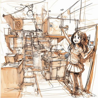 Mossway Expedition style, Midjourney V6.1: black-and-white manga comic strip