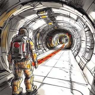 Mossway Expedition style, Midjourney V6.1: cinematic shot from sci-fi movie