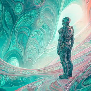 Cloudmantis style, Midjourney V6.1: cinematic shot from sci-fi movie