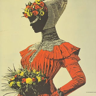 Parrotheon style, Midjourney V6.1: haute-couture fashion outfit