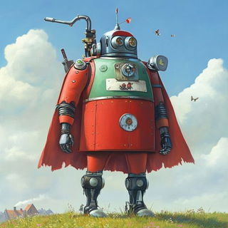 Contourbook style, Midjourney V6.1: concept art character design of retropunk steam knight
