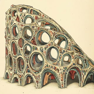 Mycobalt Sunfield style, Midjourney V6.1: abstract 3D render