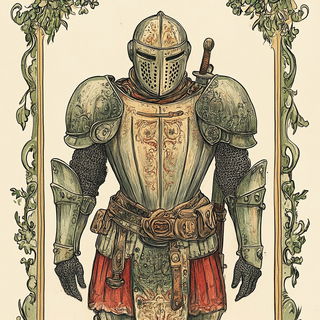 Mycobalt Sunfield style, Midjourney V6.1: concept art character design of retropunk steam knight