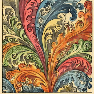 Mycobalt Sunfield style, Midjourney V6.1: creative pattern composition