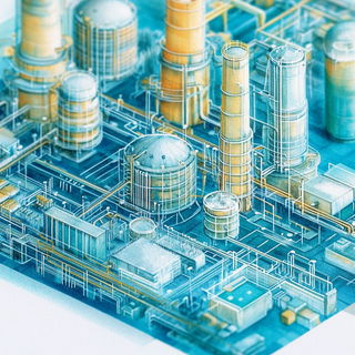 Miniature Impossibleism style, Midjourney V6.1: technical infrastructure blueprint schematics