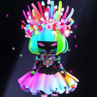 Plasterglyph style, Midjourney V6.1: haute-couture fashion outfit