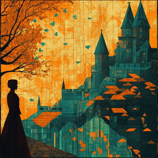Coralossil style, Midjourney V6.1: retro fairy-tale illustration