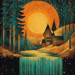Coralossil style, Midjourney V6.1: traditional folk art