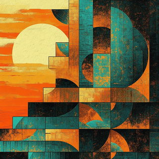 Coralossil style, Midjourney V6.1: creative pattern composition