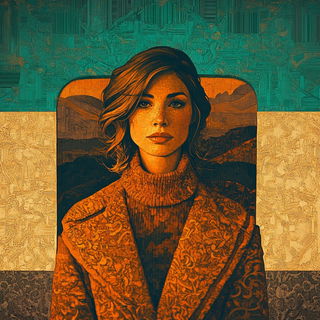 Coralossil style, Midjourney V6.1: photographic portrait of female protagonist