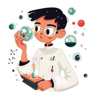 Balloonerie style, Midjourney V6.1: editorial illustration for popular scientific magazine cover