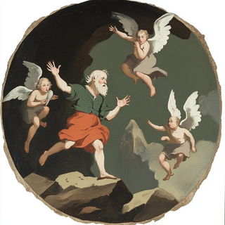 Balloonerie style, Midjourney V6.1: classical 18th-century oil painting