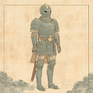 Lacquerpunk style, Midjourney V6.1: concept art character design of retropunk steam knight