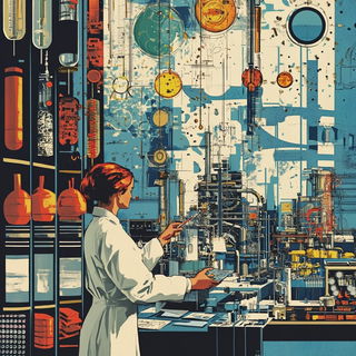 Sunstruck Signbrush style, Midjourney V6.1: editorial illustration for popular scientific magazine cover