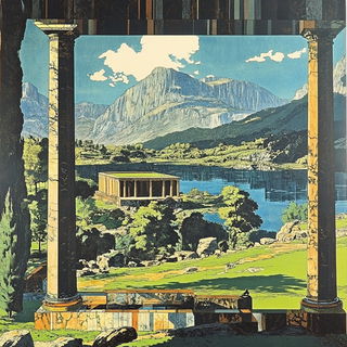 Sunstruck Signbrush style, Midjourney V6.1: classical 18th-century oil painting