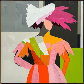 Terraglowism style, Midjourney V6.1: haute-couture fashion outfit