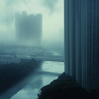 Concourse of Returning Giants style, Midjourney V6.1: megacity with futuristic bioarchitecture
