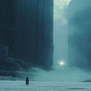 Concourse of Returning Giants style, Midjourney V6.1: cinematic shot from sci-fi movie