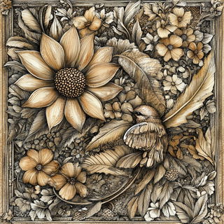 Pigmentide style, Midjourney V6.1: traditional folk art