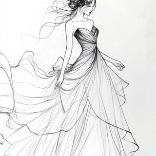 Fumegreen style, Midjourney V6.1: haute-couture fashion outfit