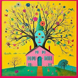 Anatomoposter style, Midjourney V6.1: traditional folk art