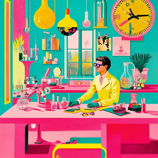 Anatomoposter style, Midjourney V6.1: editorial illustration for popular scientific magazine cover