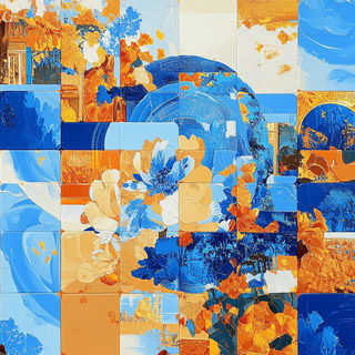 Rizomorph style, Midjourney V6.1: creative pattern composition