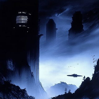 Fogiron style, Midjourney V6.1: cinematic shot from sci-fi movie