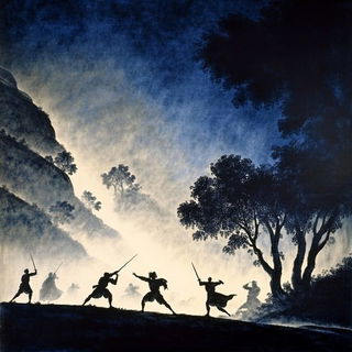 Fogiron style, Midjourney V6.1: classical 18th-century oil painting