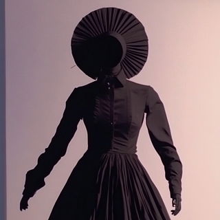 Portalithics style, Midjourney V6.1: haute-couture fashion outfit