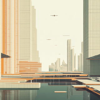 Sunmaskics style, Midjourney V6.1: megacity with futuristic bioarchitecture