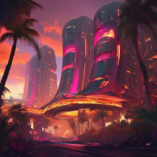 Mughal Ornamentarium style, Midjourney V6.1: megacity with futuristic bioarchitecture