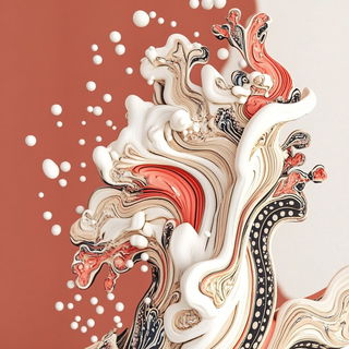 Prismtorrent style, Midjourney V6.1: abstract 3D render